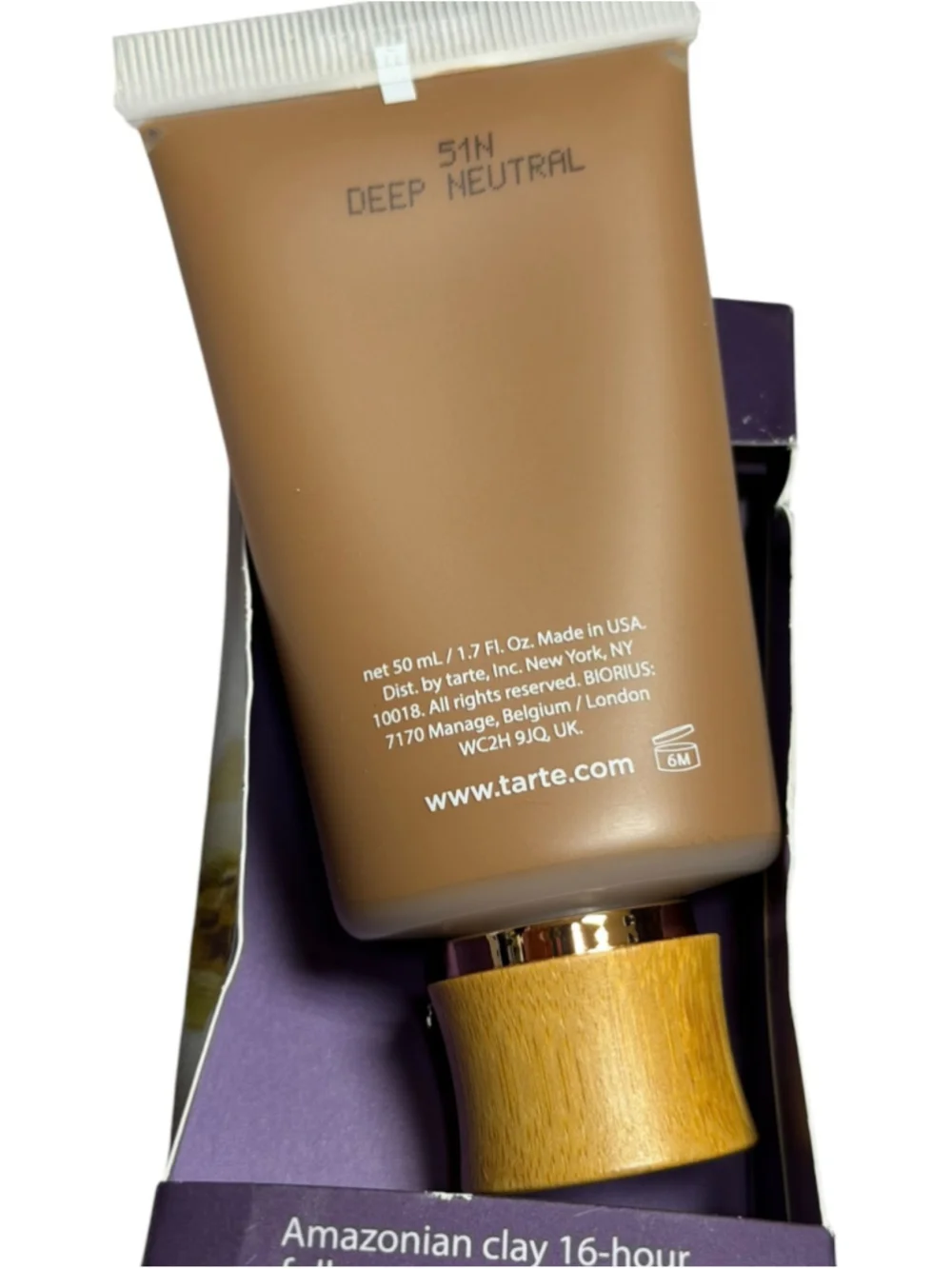 Tarte 51N Deep Neutral Amazonian Clay 16-Hour Full Coverage Foundation